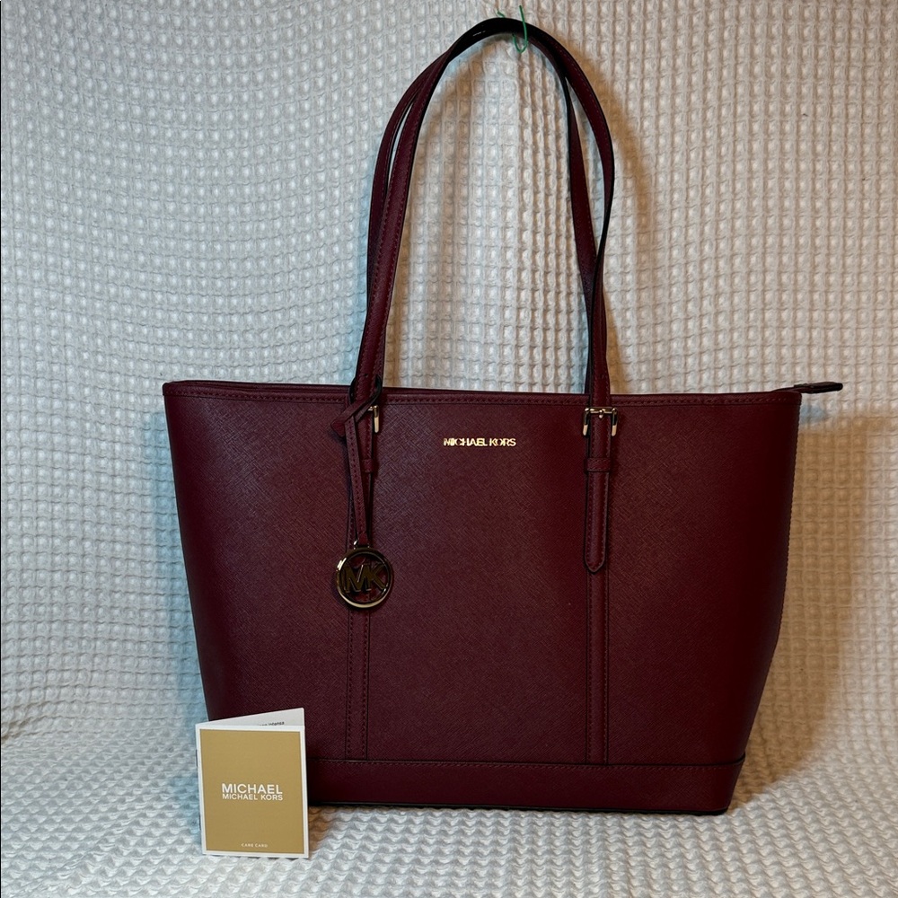 Michael Kors Deep Red Tote Bag